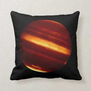 Cojín Decorativo El planeta Júpiter con luz infrarroja