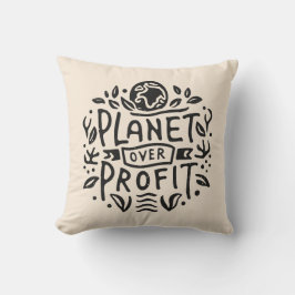 Cojín Decorativo El planeta sobre las ganancias