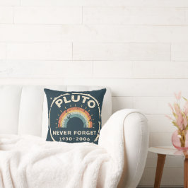 Cojín Decorativo El Plutón nunca olvida el espacio retro vintage 19