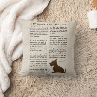 Cojín Decorativo El poder del perro Poema - Rudyard Kipling 