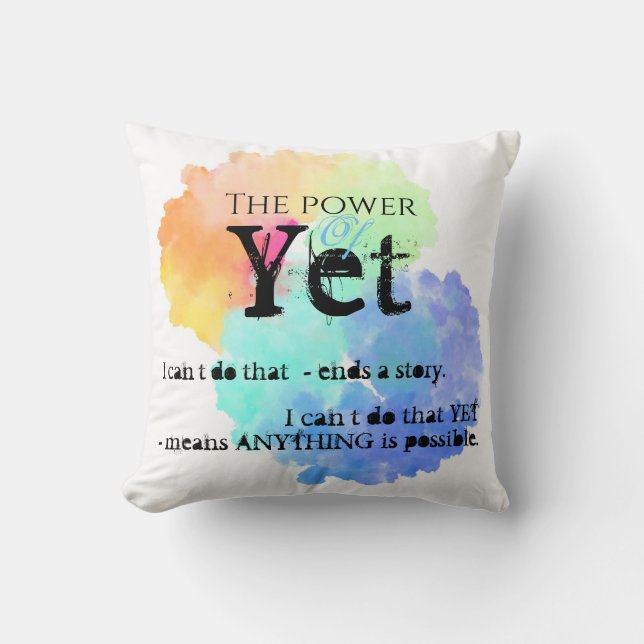 Cojín Decorativo El poder Motivador del (Anverso)