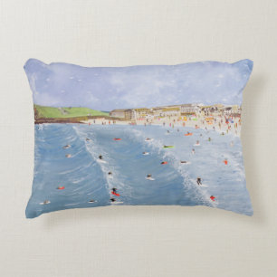 Cojín Decorativo El practicar surf en Porthmeor