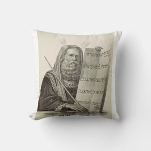 Cojín Decorativo El profeta Moisés con los comprimidos de la ley