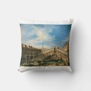 Cojín Decorativo El Puente de Rialto desde el Sur por Canaletto
