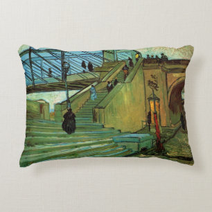Cojín Decorativo El puente de Trinquetaille por Vincent van Gogh