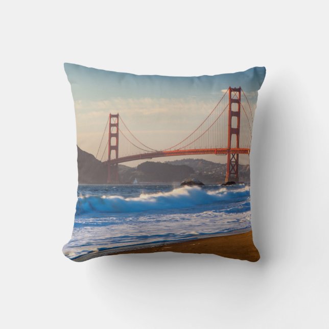 Cojín Decorativo El puente Golden Gate desde Baker Beach (Anverso)