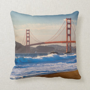 Cojín Decorativo El puente Golden Gate desde Baker Beach