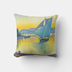 Cojín Decorativo El puerto al atardecer, la señal