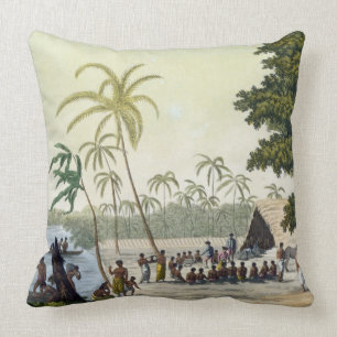 Cojín Decorativo El puerto en Anamooka, platea 82 de 'Le Costume