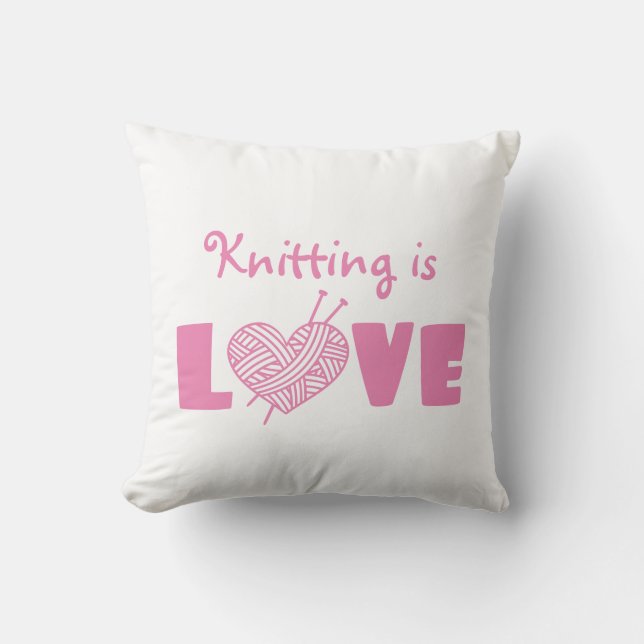 Cojín Decorativo El punto es amor (Anverso)