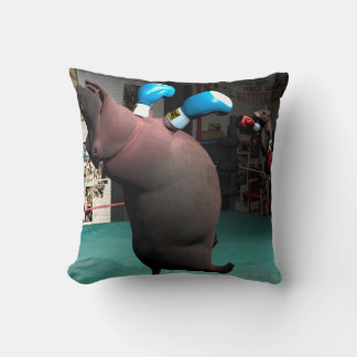 Cojín Decorativo El ratón golpea a Hippo KO