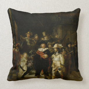 Cojín Decorativo El reloj nocturno, Rembrandt van Rijn