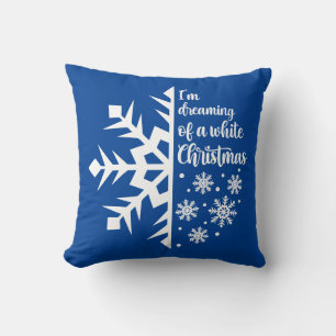 Cojín Decorativo El Reversible Sueño De Un Copo De Nieve De Navidad