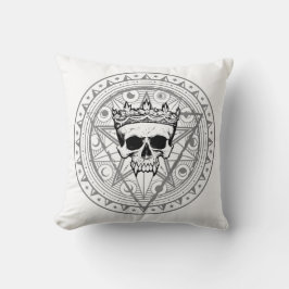 Cojín Decorativo El Rey de los Muertos: Blanco de la Vigilia de Vam