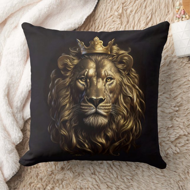 Cojín Decorativo ¡El Rey! El León de Oz no tan cobarde (Manta)
