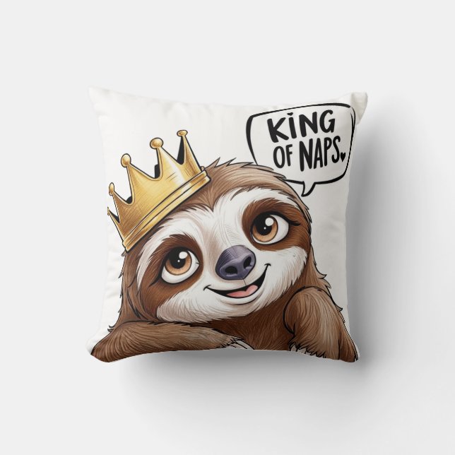 Cojín Decorativo El Rey Nap - ¡Una Locura Clásica! (Anverso)
