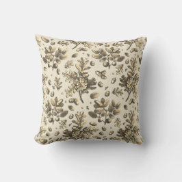Cojín Decorativo El roble beige de color marrón vagabundo botánico 