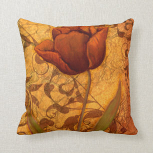 Cojín Decorativo El rojo florece II