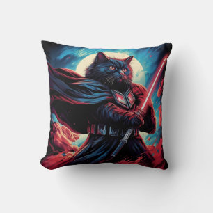 Cojín Decorativo El Samurai de la Stardust Guerrero del gato cósm