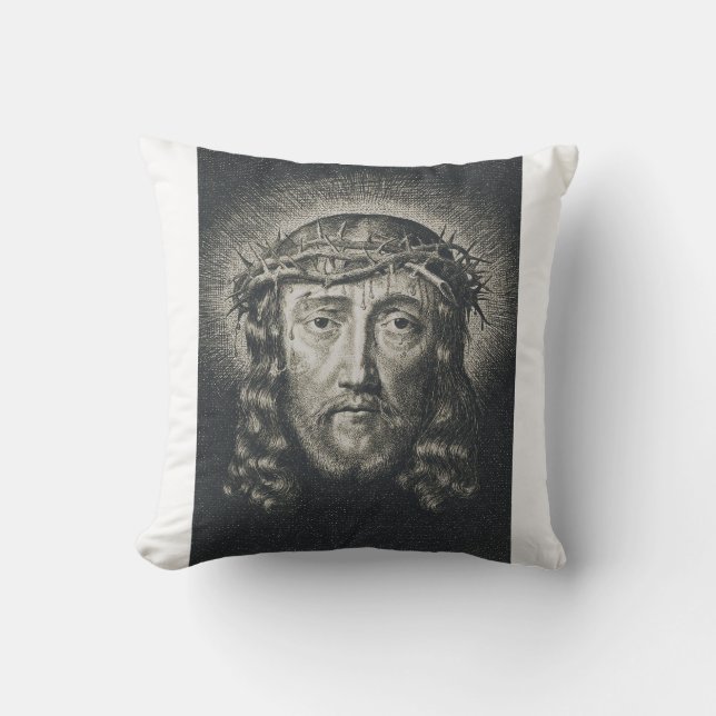 Cojín Decorativo El Santo Rostro coronado de espinas (Anverso)