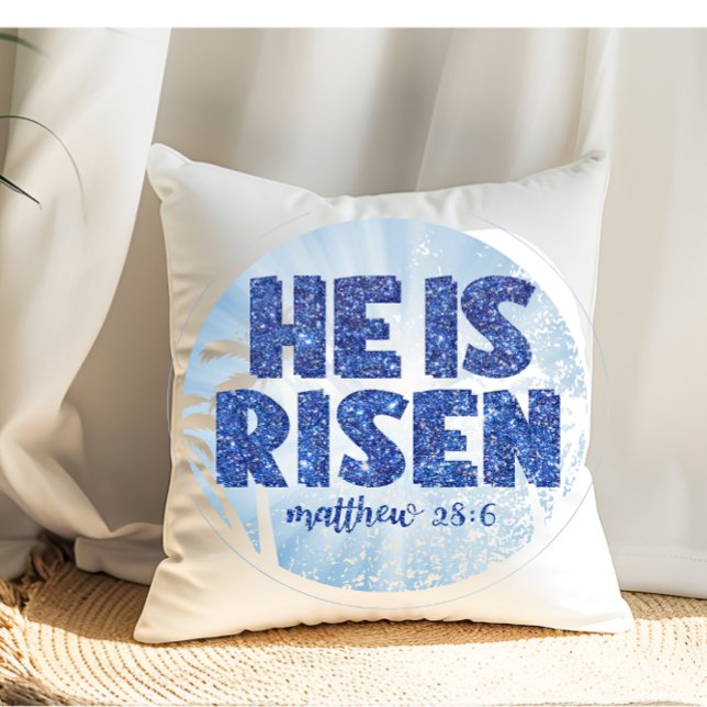Cojín Decorativo Él se levanta Pascua (Subido por el creador)
