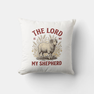 Cojín Decorativo El Señor Es Mi Pastor Diseño De Camiseta De Oveja 