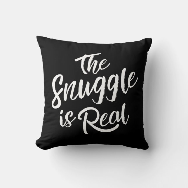 Cojín Decorativo El Snuggle es negro real del | (Anverso)