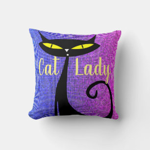 Cojín Decorativo El sofisticado y elegante gato Personalizado