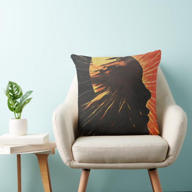 Cojín Decorativo El Sol Cambiante | Arte metafísico (Silla)