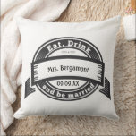 Cojín Decorativo El Sr. y la Sra. 2do Aniversario Boda es Cotton<br><div class="desc">Sr. y Sra. Boda Aniversario Pillow. Vintage Regalos de Aniversario de los Bodas Blancos y Negros Modernos. Regalos de 2º Aniversario del Boda Estético de Estilo Bristol. Segundo Aniversario del Boho Bohemian English Cottagecore. Puede Personalizar esta Hermosa y Elegante almohada de elementos de época para decir lo que quiera. Por...</div>