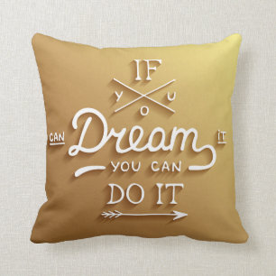 Cojín Decorativo El sueño inspira motiva