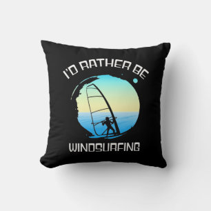 Cojín Decorativo El Surfista Preferiría Ser Windsurf