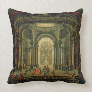 Cojín Decorativo El Teatro Reale en Turín (aceite en lona)