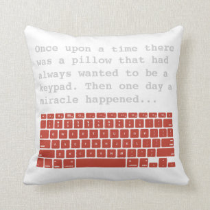Cojín Decorativo El telclado numérico 2 echó a un lado la almohad