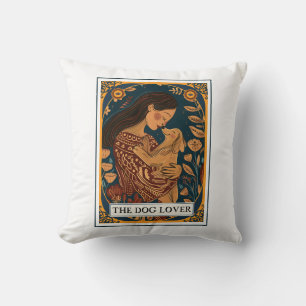 Cojín Decorativo El tema del perro Lover Tarot