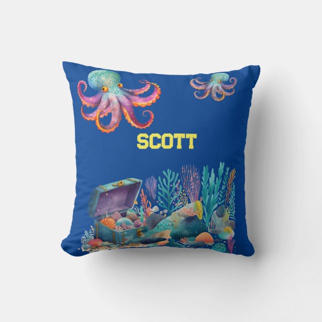 Cojín Decorativo El tesoro bajo el mar (Anverso)