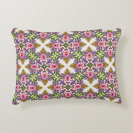 Cojín Decorativo El Tesoro de Lavanda | Medallón Floral Vintage