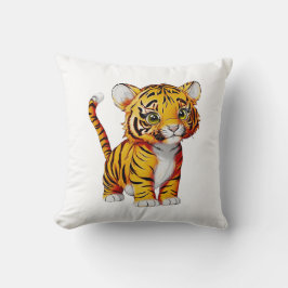 Cojín Decorativo El tigre pequeño, la luz