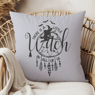 Cojín Decorativo El Tote de las vibraciones boho - Pequeña Bruja en