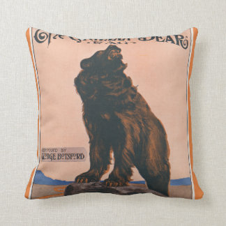 Cojín Decorativo El trapo del oso grizzly