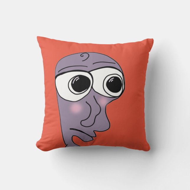 Cojín Decorativo el triste meme (Anverso)