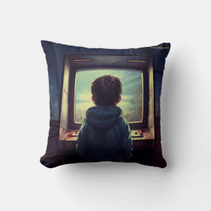 Cojín Decorativo El último nivel   Un sueño de arcada retro