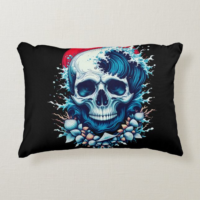 Cojín Decorativo El último viaje del surf (Anverso)