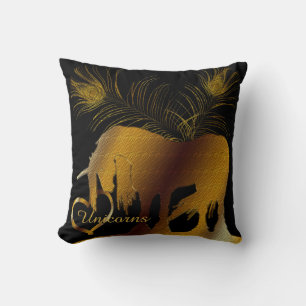 Cojín Decorativo El unicornio dorado