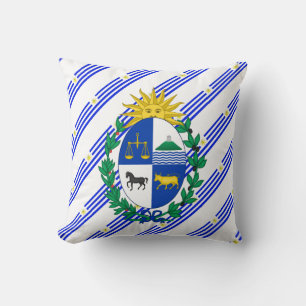 Cojín Decorativo El Uruguayan raya la bandera