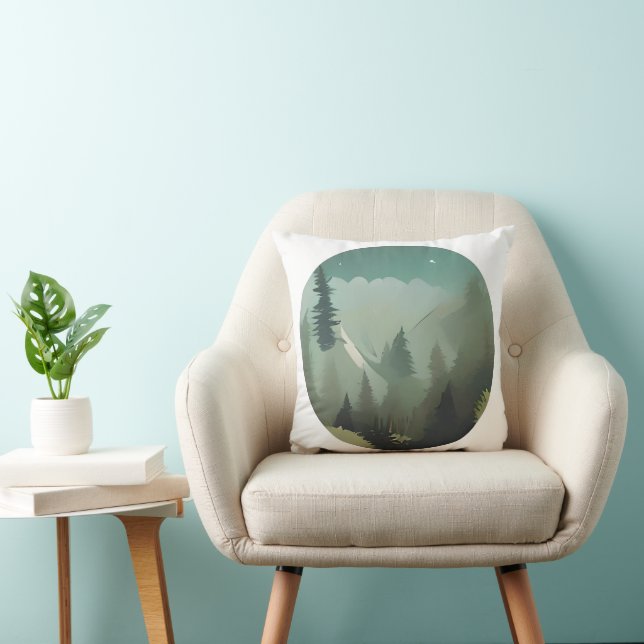 Cojín Decorativo El Valle de la Montaña Misty: Un Silvestre Tranqui (Silla)