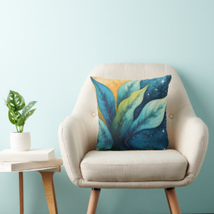 Cojín Decorativo El verde azul deja al sol y a las estrellas