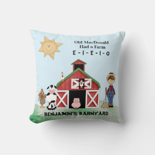 Cojín Decorativo El Viejo McDonald Tenía Una Granja