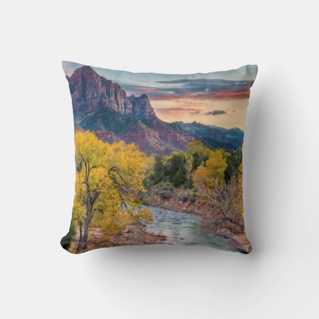 Cojín Decorativo El Watchman en otoño (Anverso)