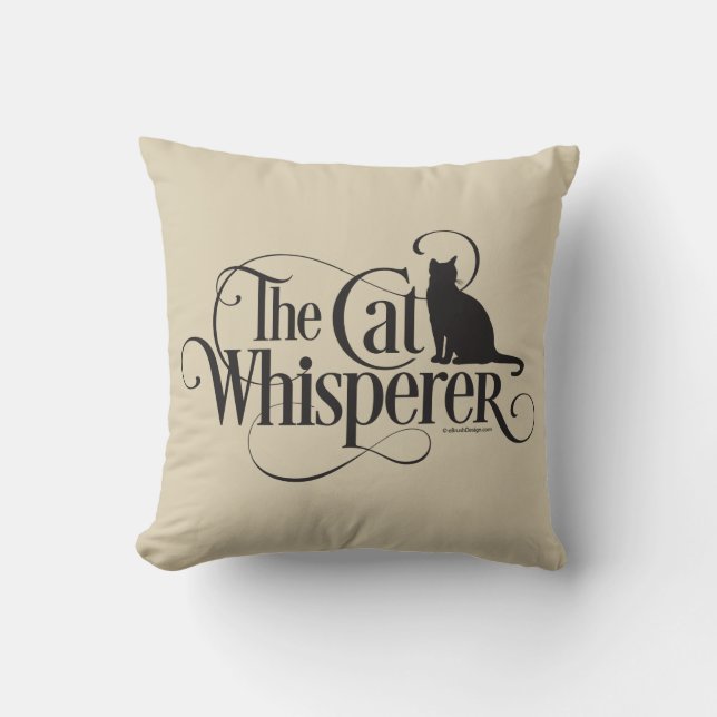 Cojín Decorativo El Whisperer del gato (Anverso)